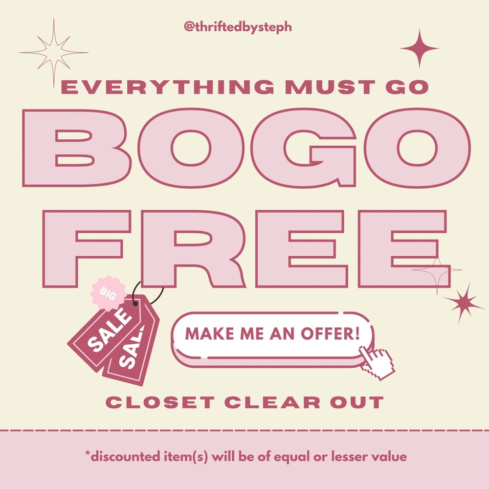 EVERYTHING MUST GO! CLOSET CLEAR OUT SALE!!
